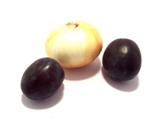 onion and plum