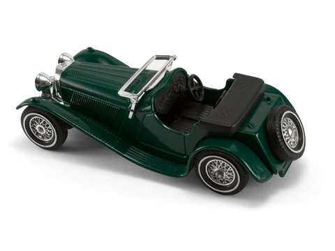Green toy cabriolet