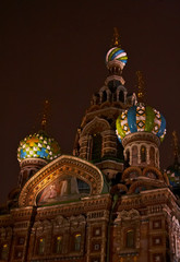 Fototapeta na wymiar Savior on Blood Cathedral, Russia, Saint-Petersburg