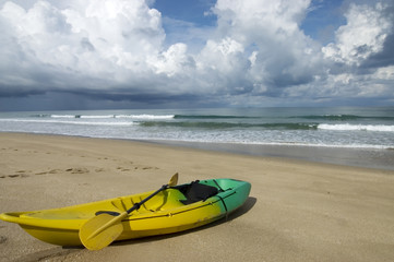 ocean kayak on the beach