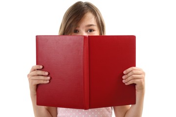 reading a book