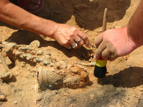 archaeologists at work