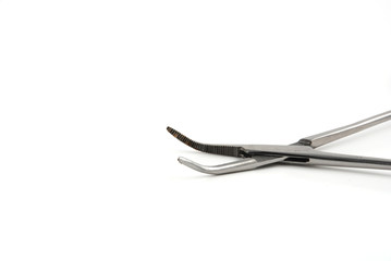 Stock pictures of hemostats used in surgical practice