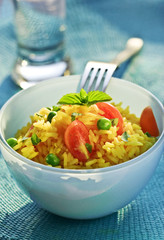 saffron-rice with vegetables