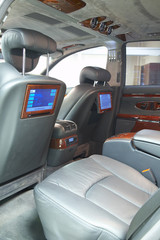 Photo of interior of dear car...