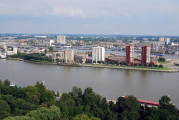 Fototapeta na wymiar Aerial photo of the City of Rotterdam 