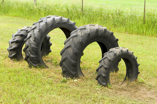  four buried tires