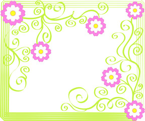 Flowers frame