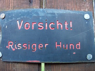 rissiger hund