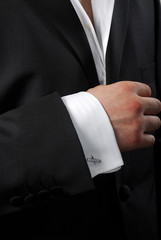 Element of modern man's suit