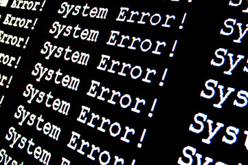 System Error Message