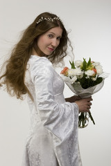 The bride with a bouquet