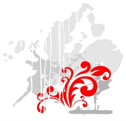 Obraz premium Grunge curl background