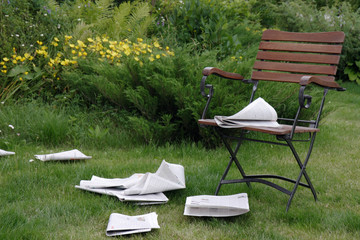 flying newspaper