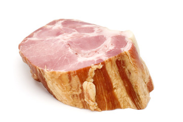 series object on white - food- meat -gammon