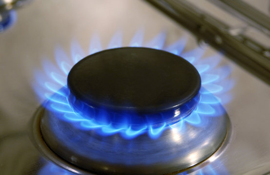 Flame of a gas cooker
