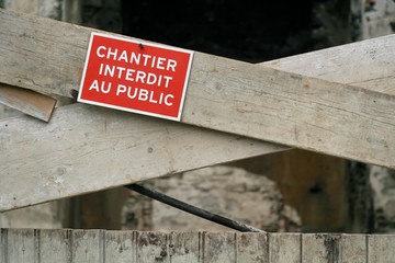 Chantier interdit au public
