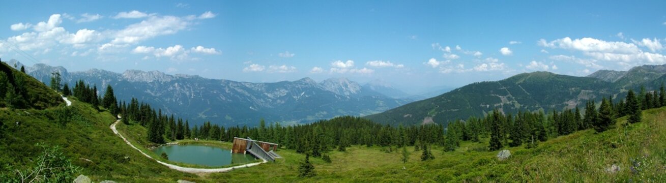 Ausblick von der Planai auf den Dachstein