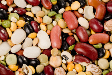 Mixed beans for background