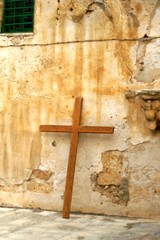 A cross in jerusalem church