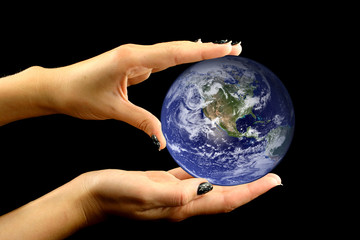 Slightly touched earth