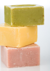 Bars of organic soap