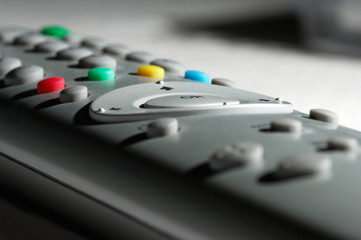 Image shows a TV remote control