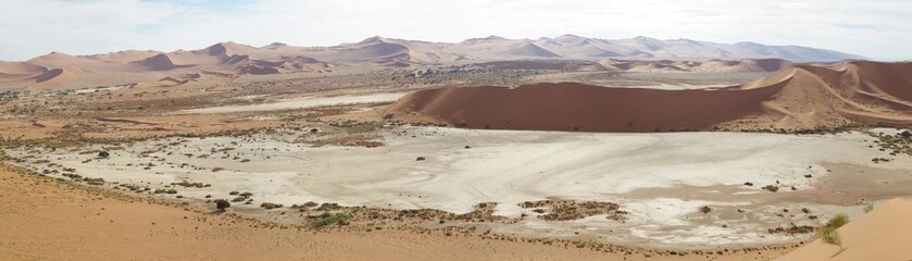Panorama de Sossusvlei - Désert du Namib - Namibie