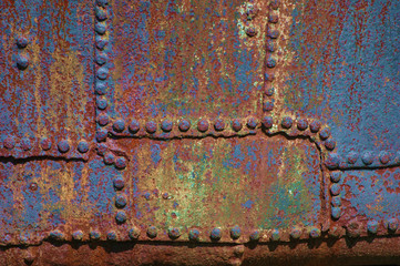 Old corroded metalic surface.