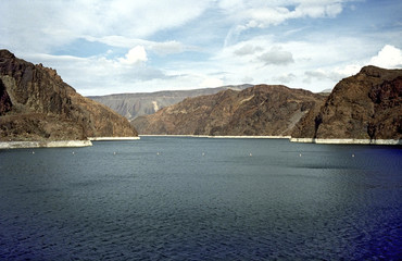 Lake mead as seen from the Hoover Dam