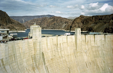 Hoover Dam with Lake Mead in the Background