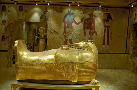 Replica Of An Egyptian Tomb As Found In The Valley Of The Kings