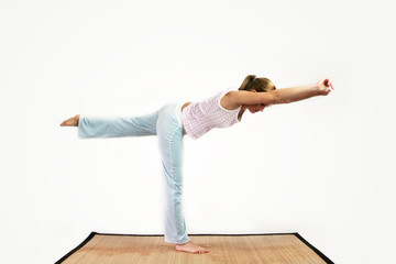 Naklejka premium yoga workout