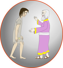 father receiving prodigal son