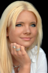 Young beautiful blonde woman. Portrait
