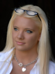 Young beautiful blonde woman. Portrait