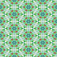 Retro flower pattern