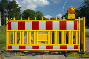 Absperrung