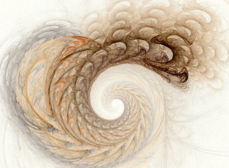 Orange spiral design/background