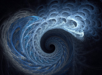 Naklejka premium Blue spiral abstract background