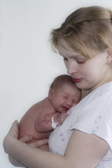 Fototapeta na wymiar mother&newborn