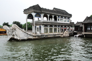 Naklejka premium Marble boat