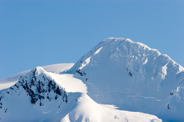Snowy Alaska mountain peaks