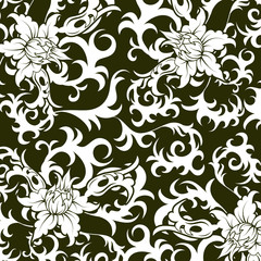 Abstract floral pattern, element for design, vector illustration