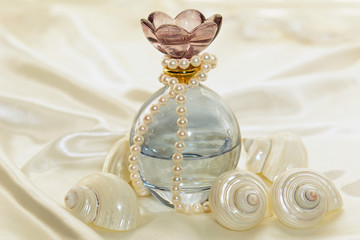 Glass Seashells and Pearls