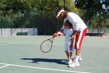 Leçon de Tennis