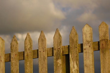 Old weathered fence