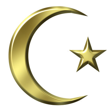 3D Golden Islamic Symbol