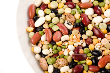 Mixed beans for background