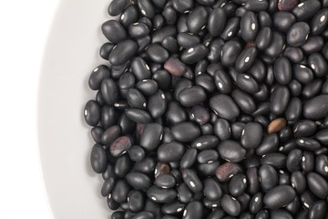 black beans close up shot for background